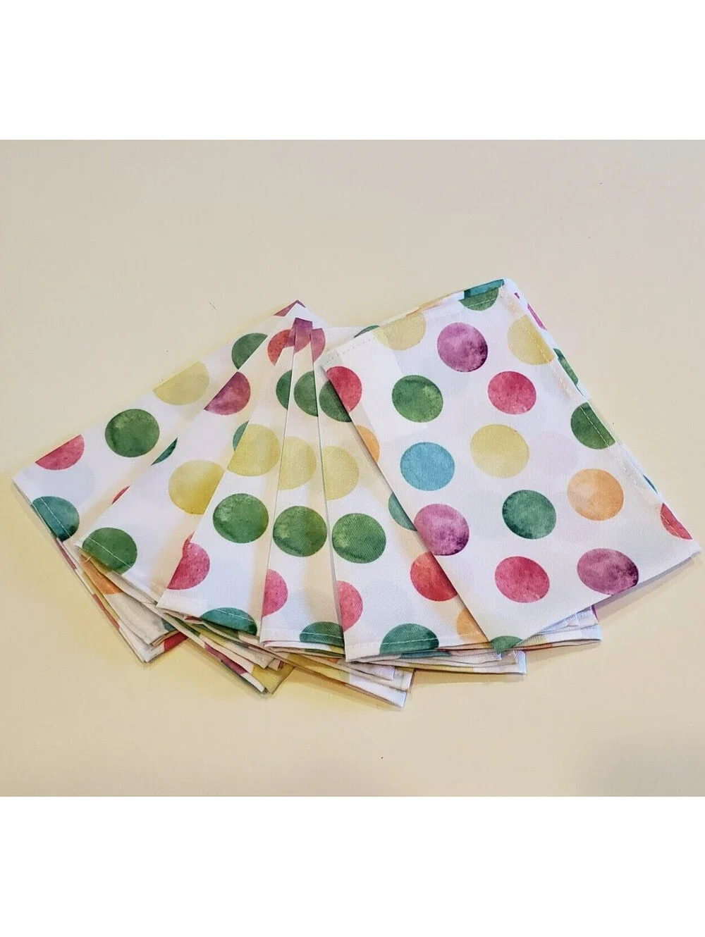Polka Dot Napkins QTY 6 15x15